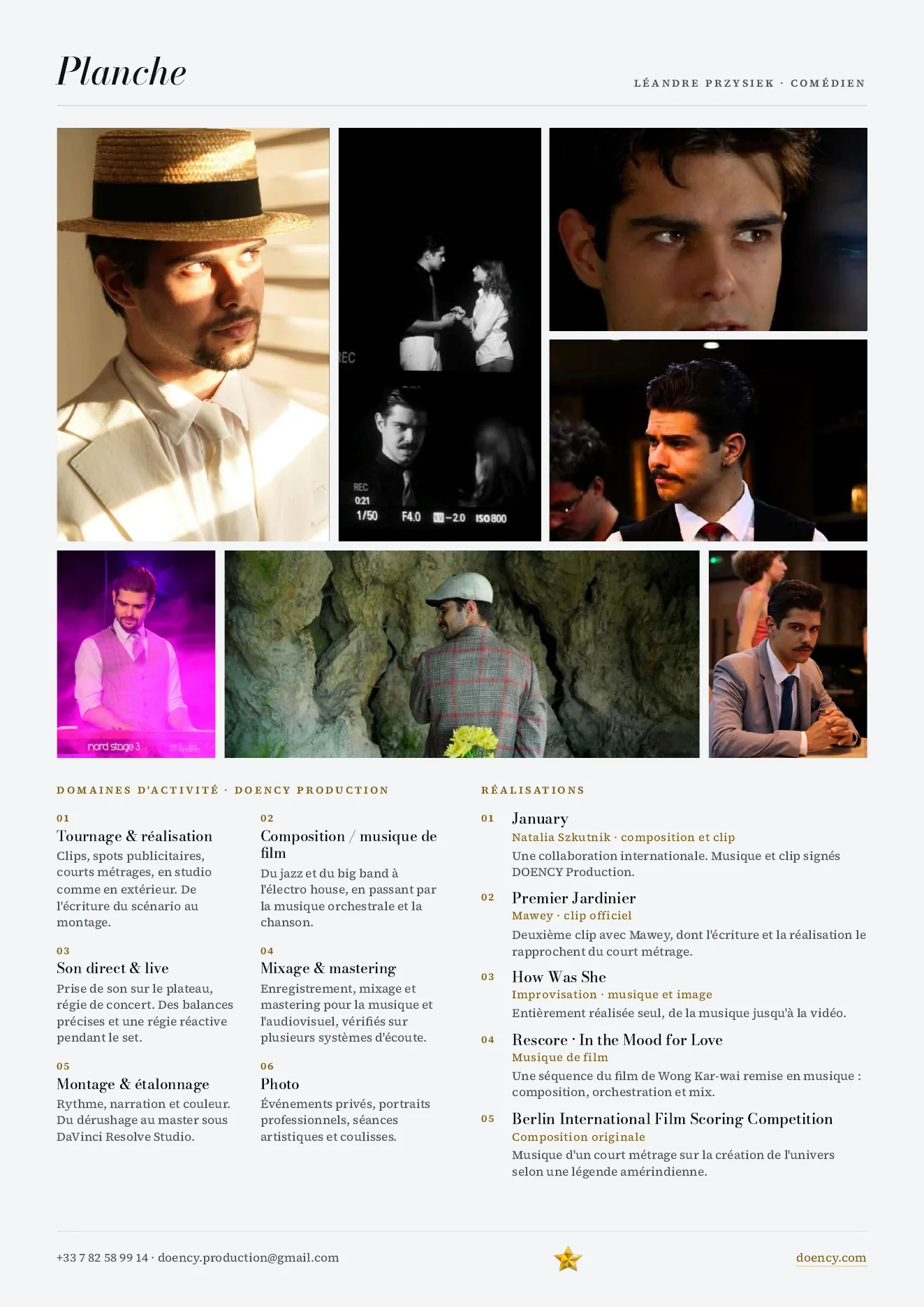 CV Acteur & audiovisuel, page 2 sur 2