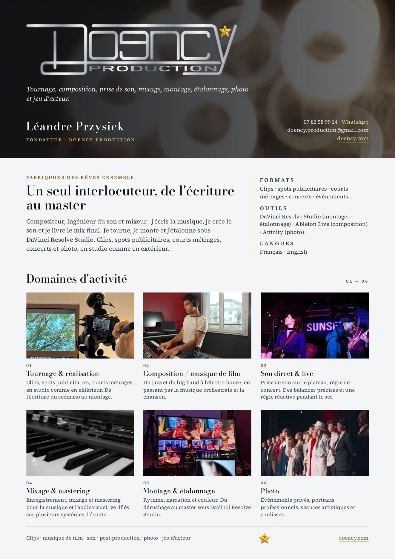 CV Production, page 1 sur 2